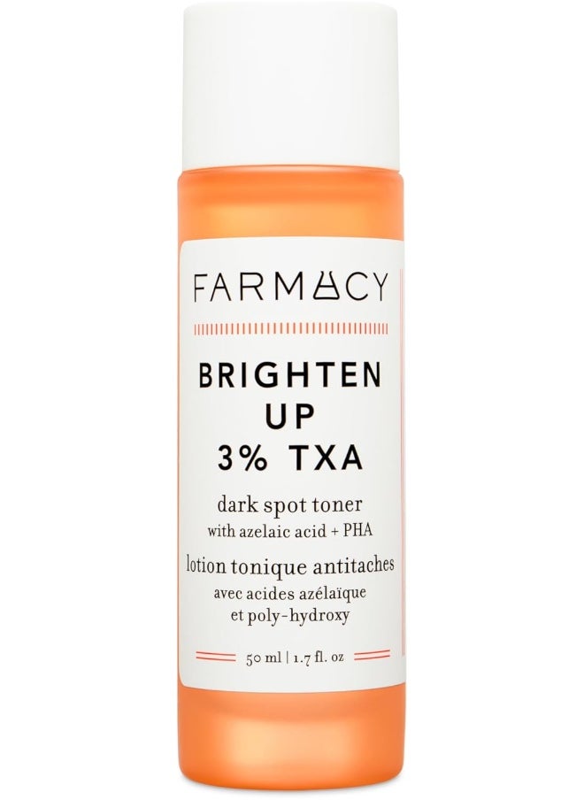 3% Txa Toner For Face - Brightening Face Toner For Oily Skin - Liquid Exfoliant With Azelaic Acid + 5% Pha To Target Visible Dullness + Help Reduce Uneven Skin Tone (50Ml)