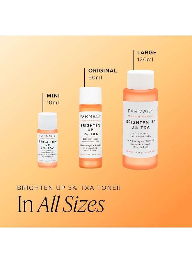 3% Txa Toner For Face - Brightening Face Toner For Oily Skin - Liquid Exfoliant With Azelaic Acid + 5% Pha To Target Visible Dullness + Help Reduce Uneven Skin Tone (50Ml)