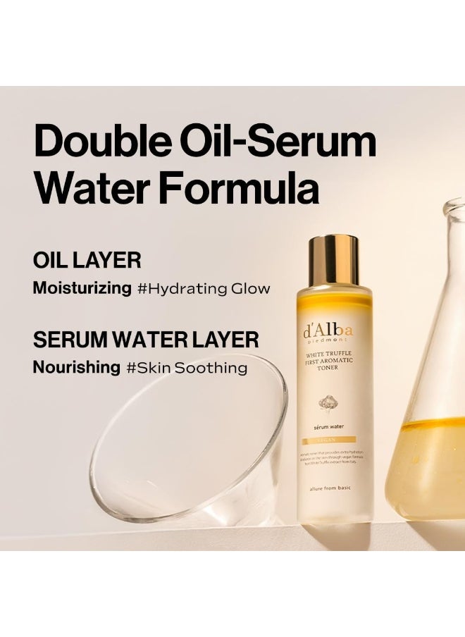 Italian White Truffle First Aromatic Toner, Vegan Skincare, Gentle Hydrating Toner With White Truffles, Weakly Acidic Toner, Skin Texture Enhancement, Surfactant Free