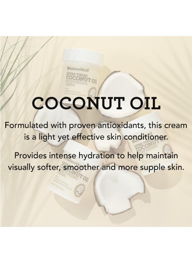 Extra Virgin Coconut Oil Moisturizing Cream For Face, Body, & Hands