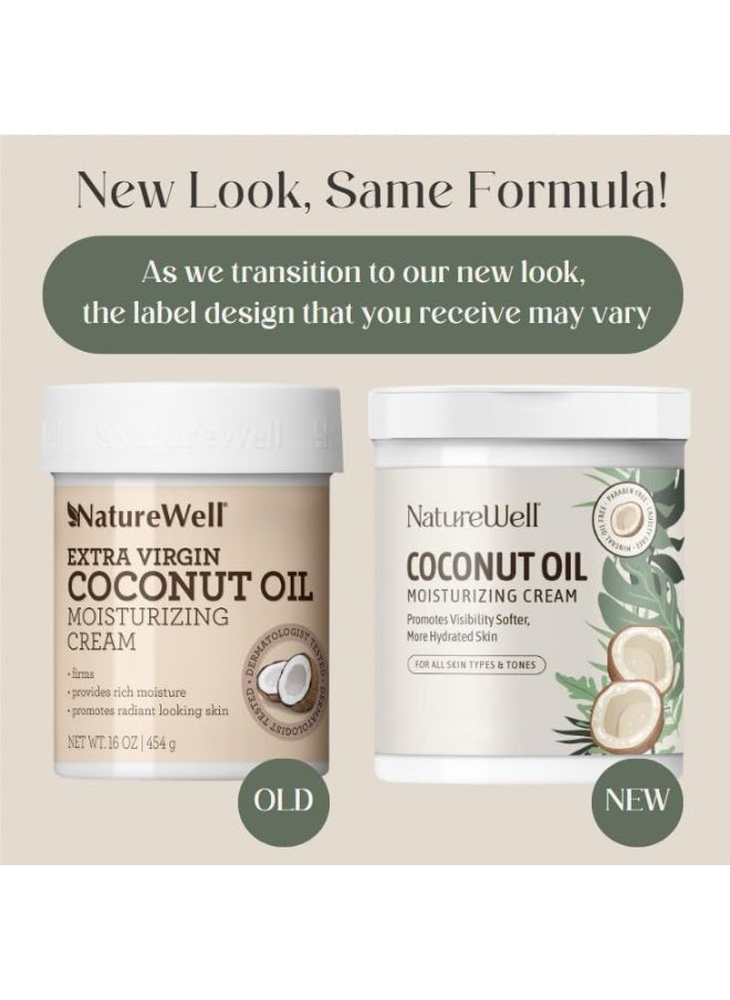 Extra Virgin Coconut Oil Moisturizing Cream For Face, Body, & Hands