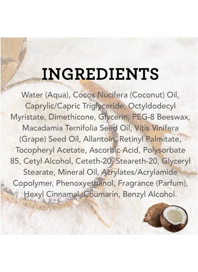 Extra Virgin Coconut Oil Moisturizing Cream For Face, Body, & Hands