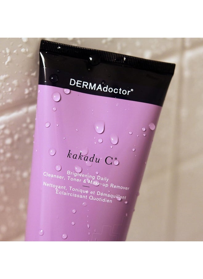 Kakadu C Brightening Daily Cleanser, Toner & Make-Up Remover For Women 7.1 Oz