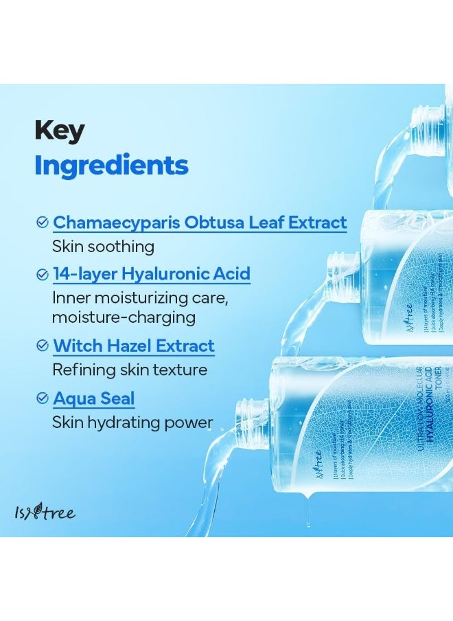 Ultra-Low Molecular Hyaluronic Acid Toner 300Ml 10.14 Fl.Oz