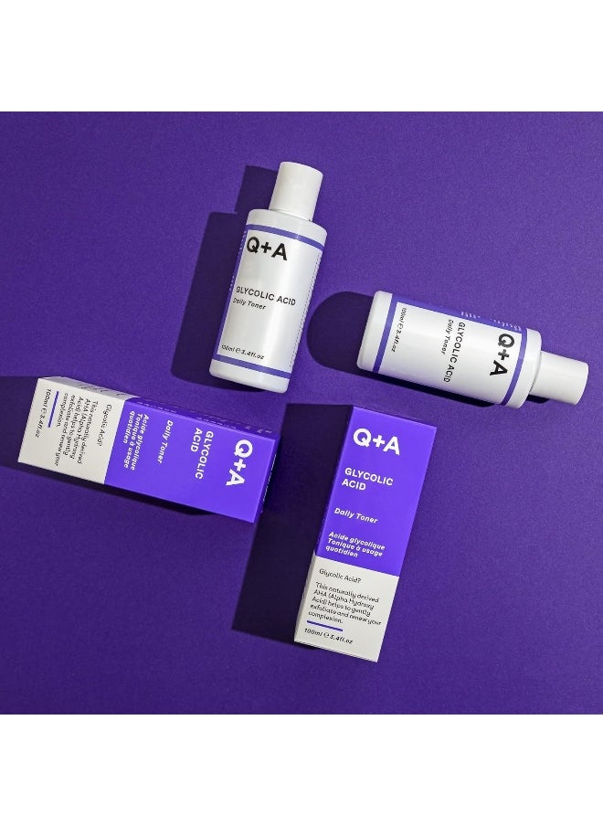 Glycolic Acid Daily Toner | 100Ml | Hydrating & Brightening Toner With Glycolic Acid, Hyaluronic Acid, And Betaine