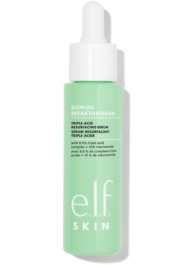 Skin Blemish Breakthrough Triple-Acid Resurfacing Serum, Hydrating Night Serum For Fighting Acne, Helps Improve Skin Tone & Texture
