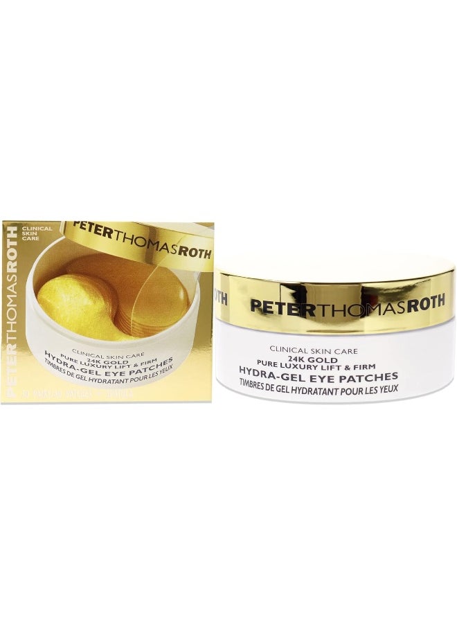 24K Gold Pure Luxury Lift & Firm Hydra-Gel Eye Patches (60 Patches)