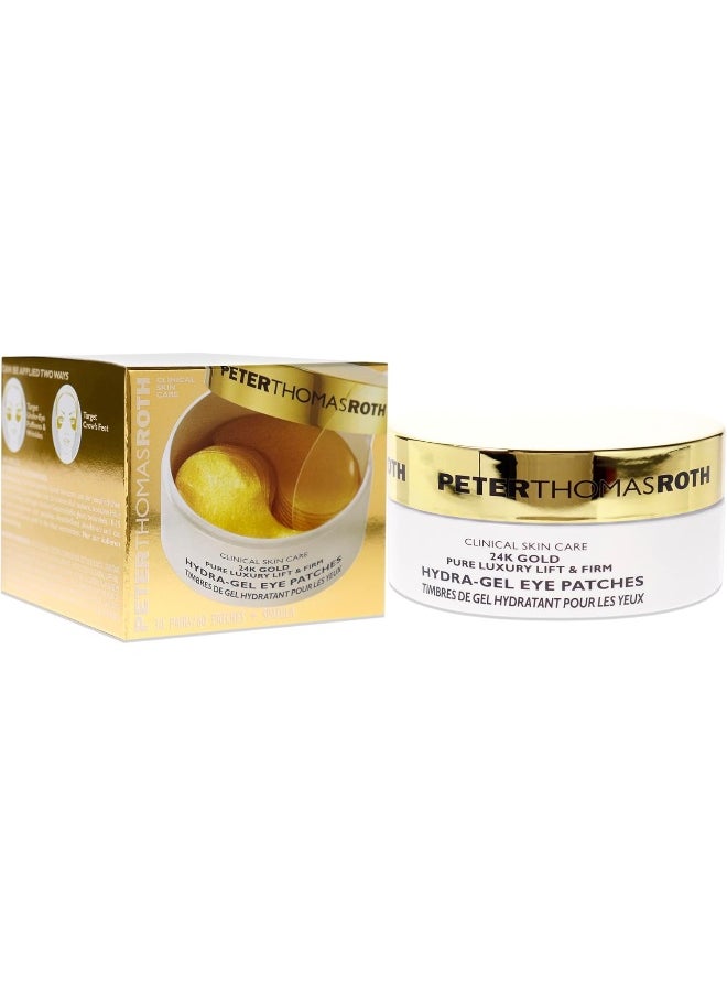 24K Gold Pure Luxury Lift & Firm Hydra-Gel Eye Patches (60 Patches)
