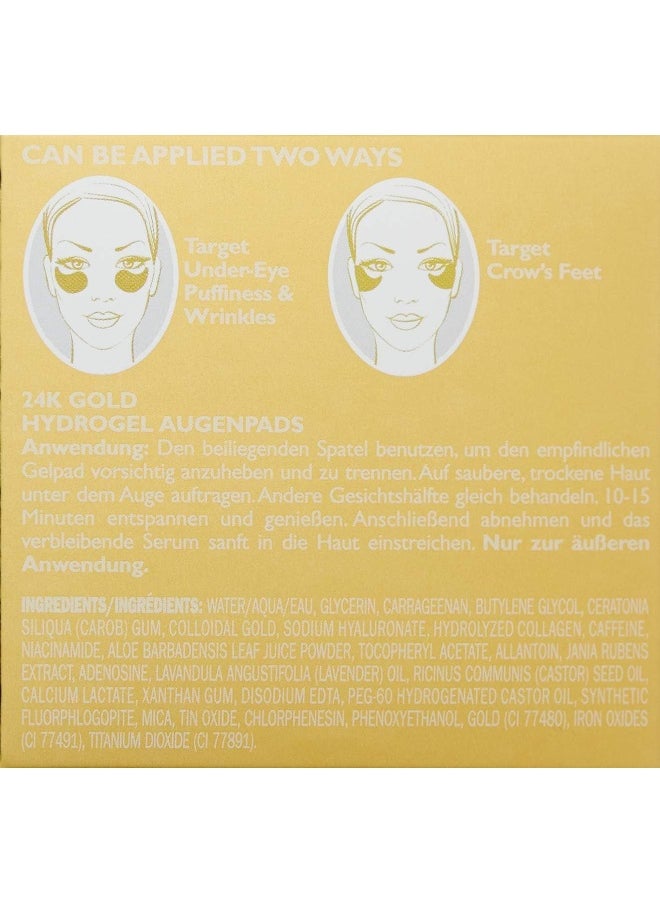 24K Gold Pure Luxury Lift & Firm Hydra-Gel Eye Patches (60 Patches)