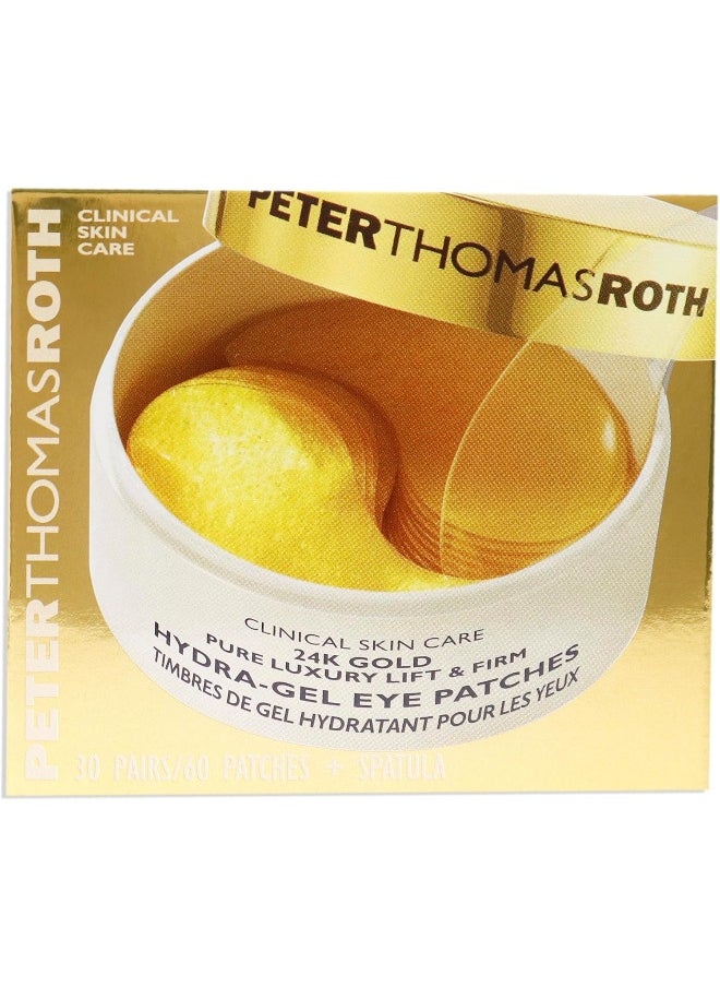 24K Gold Pure Luxury Lift & Firm Hydra-Gel Eye Patches (60 Patches)