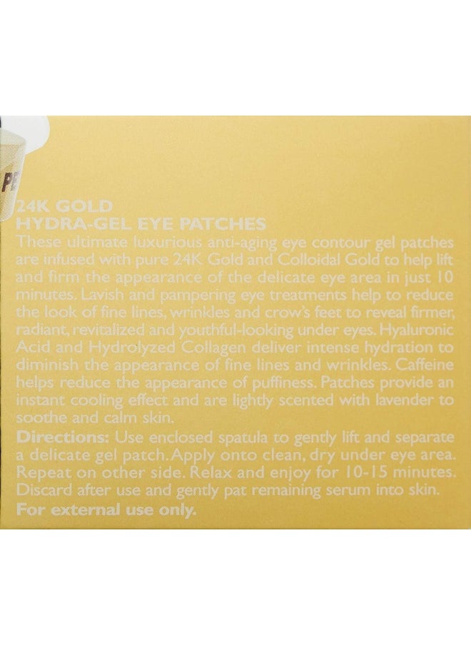 24K Gold Pure Luxury Lift & Firm Hydra-Gel Eye Patches (60 Patches)