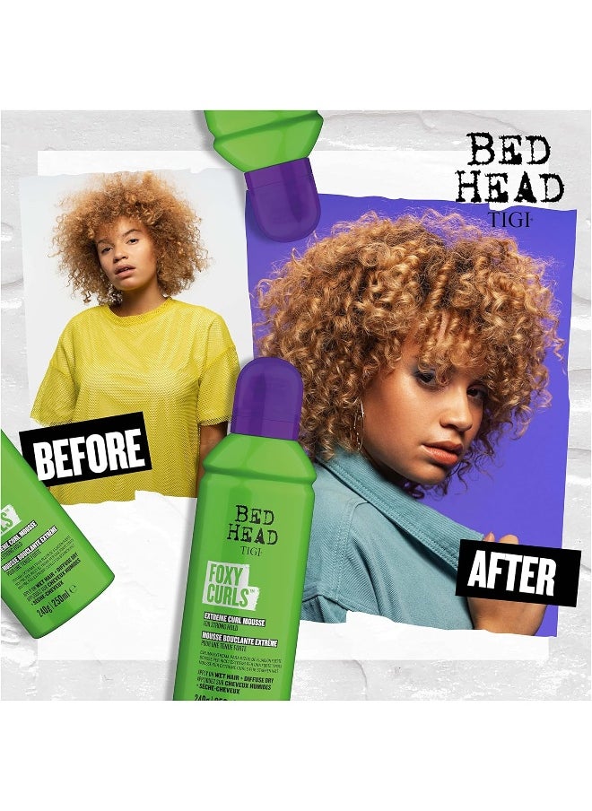 Bed Head Foxy Curls Curly Hair Mousse For Strong Hold 8.4 Oz