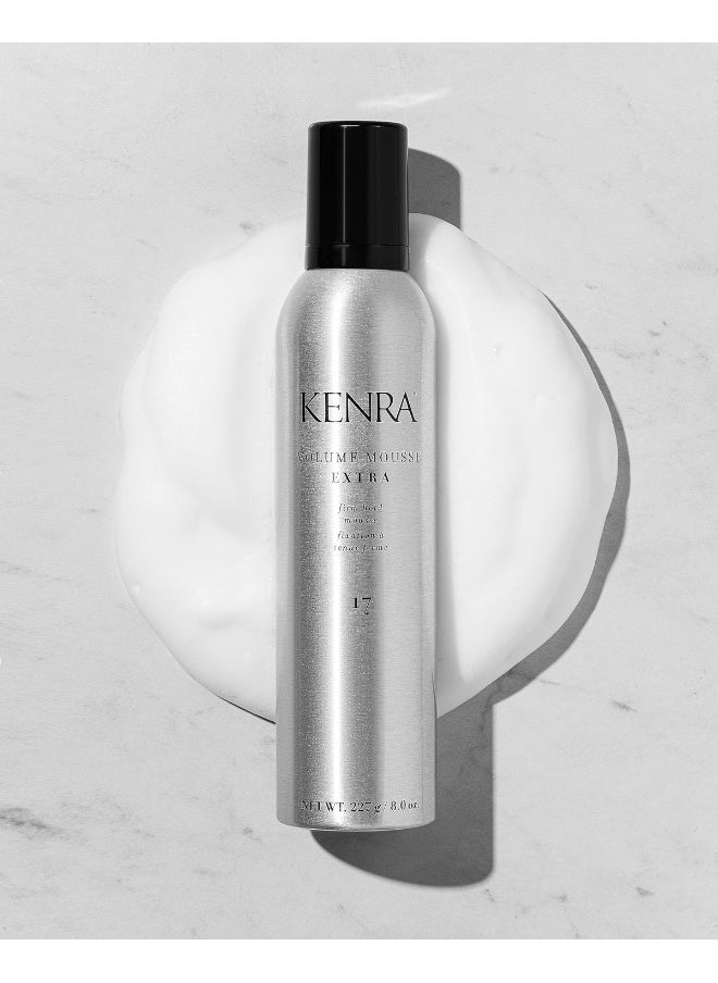 Kenra Professional Volume Mousse Extra 17 | Firm Hold Mousse | All Hair Types | 8 oz