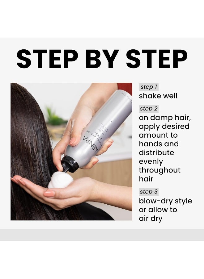 Kenra Professional Volume Mousse Extra 17 | Firm Hold Mousse | All Hair Types | 8 oz