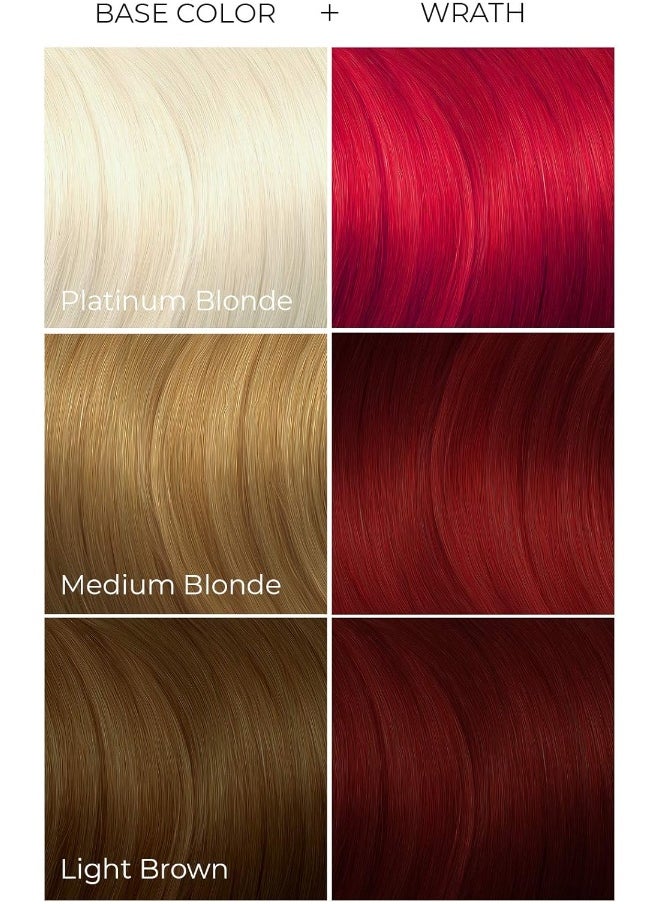 Vegan And Cruelty-Free Semi-Permanent Hair Color Dye (8 Fl Oz, Wrath)