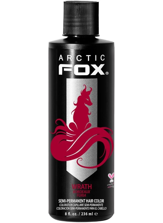 Vegan And Cruelty-Free Semi-Permanent Hair Color Dye (8 Fl Oz, Wrath)