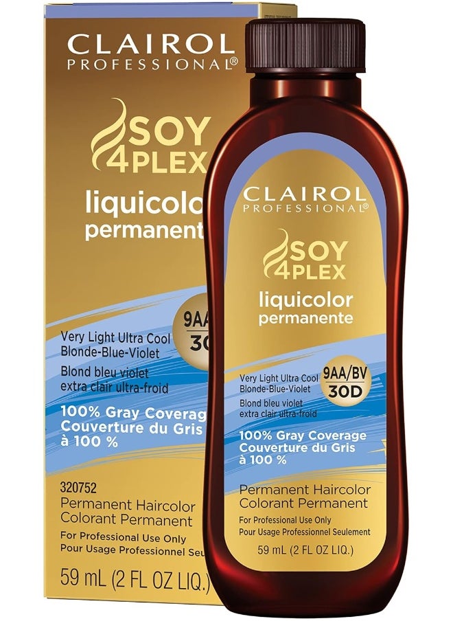 Permanent Liquicolor, 9Aa-Bv Light Blonde Blue, 2 Oz. - Packaging May Vary