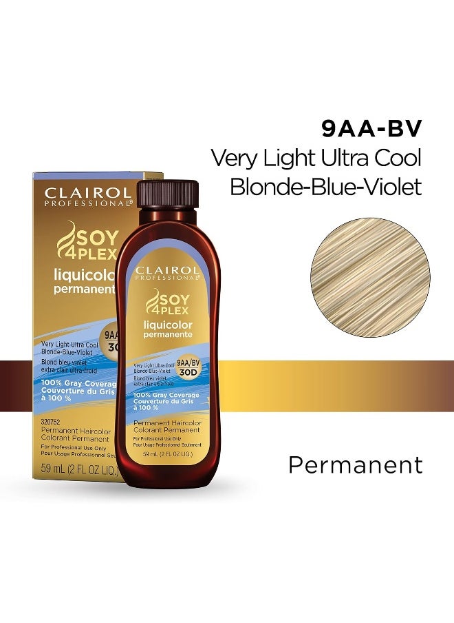 Permanent Liquicolor, 9Aa-Bv Light Blonde Blue, 2 Oz. - Packaging May Vary