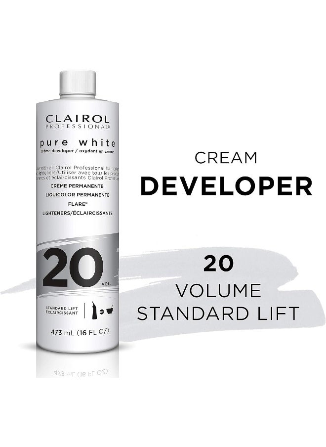 Pure White 20 Volume Developer, 470Ml