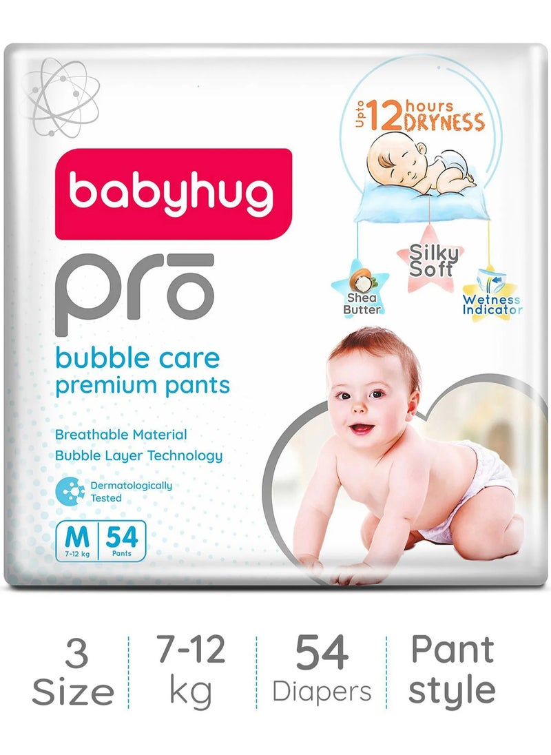 Babyhug Bubble Care Premium Pants M 54 pcs