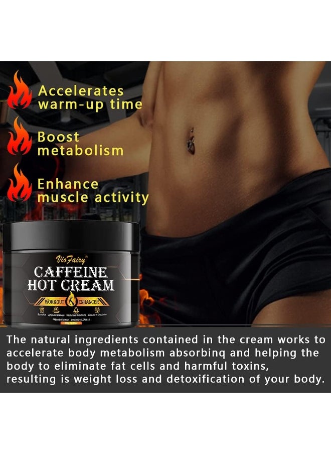 Caffeine Anti Cellulite Hot Cream, Body Sculpting Cellulite Workout Cream For Women & Men