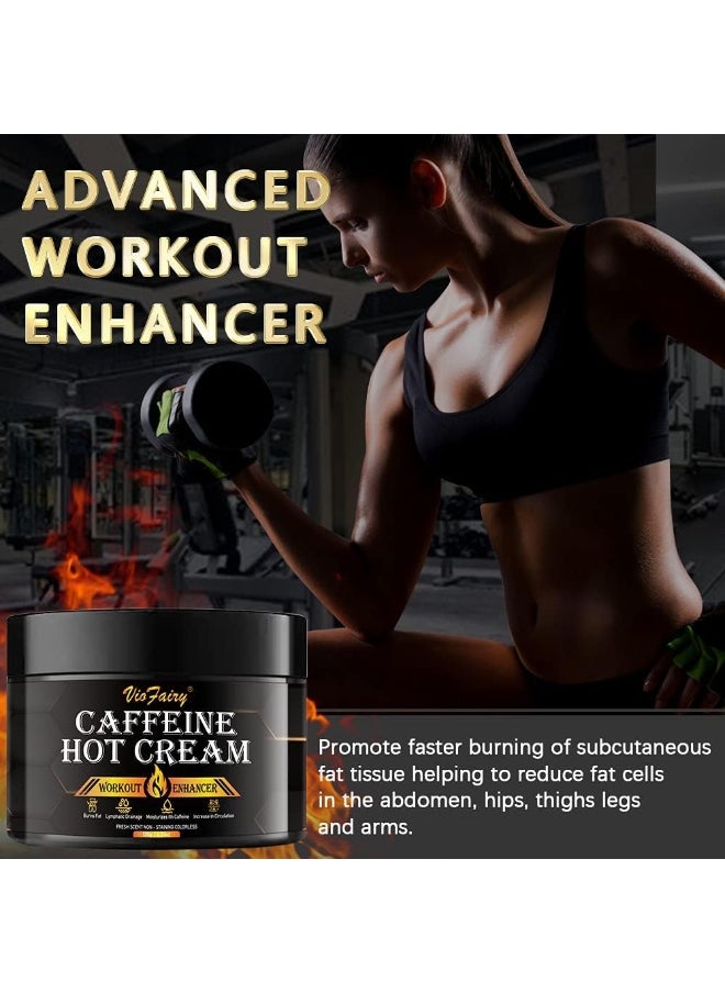 Caffeine Anti Cellulite Hot Cream, Body Sculpting Cellulite Workout Cream For Women & Men