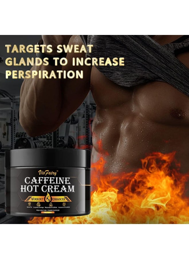 Caffeine Anti Cellulite Hot Cream, Body Sculpting Cellulite Workout Cream For Women & Men
