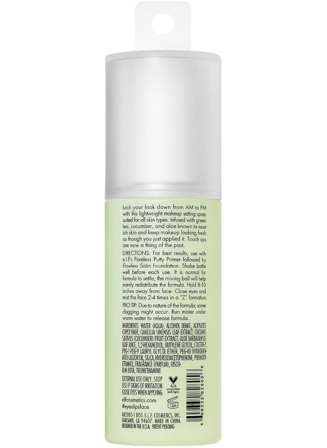 e.l.f. Stay All Night Micro-Fine Setting Mist, Hydrating & Refreshing Makeup Setting Spray For 16HR Wear-time, Vegan & Cruelty-Free, 2.7 Fl Oz