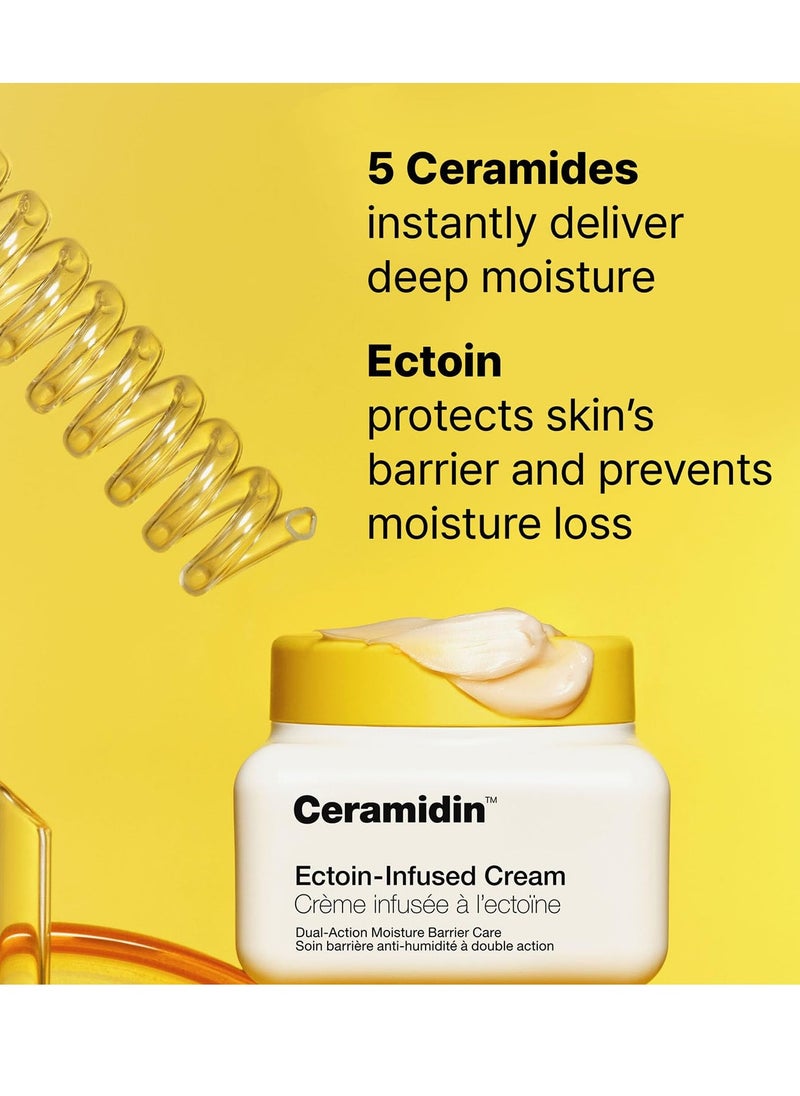 Dr.Jart+ Ceramidin Ectoin-Infused Face Cream Moisturizer for Dry Skin | Korean Skin Care, 1.69 Fl Oz