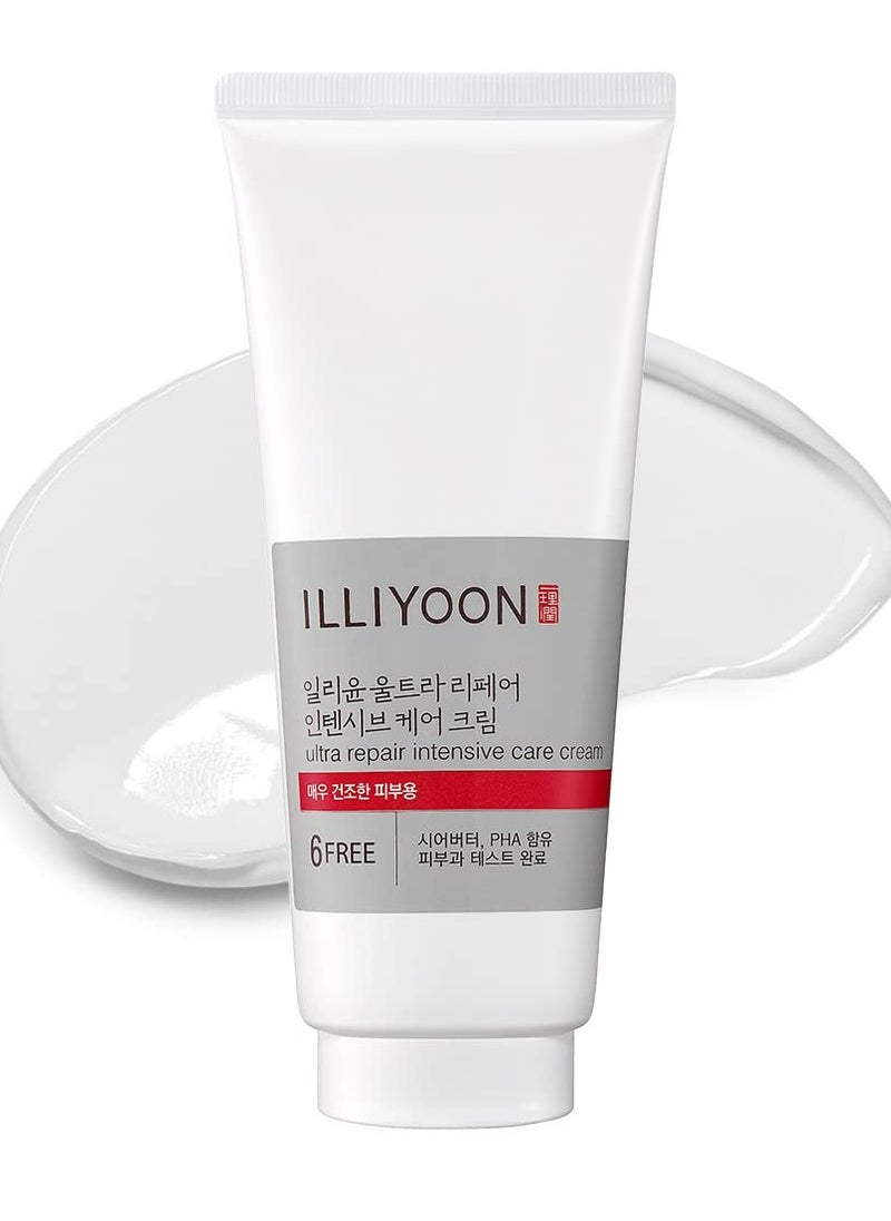 Illiyoon Ultra Repair Intensive Care Cream - Moisturizing Lotion for Face and Body, Enhancing Moisture Barrier, Moisturizer for Dry and Sensitive Skin, 6.76 Fl Oz (200ml)