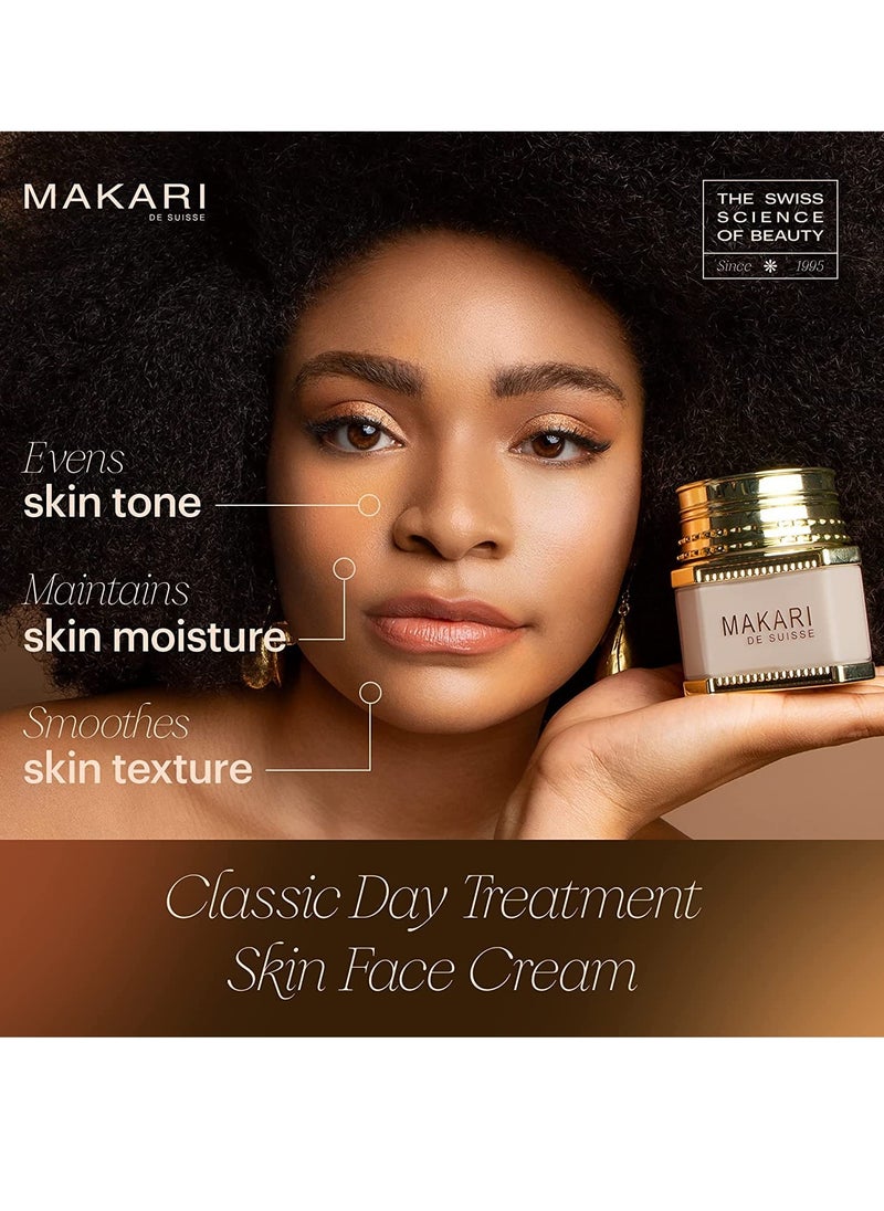 Makari Classic Day Radiance Face Cream (1.85 fl.oz) | Anti-Aging Treatment for Dark Marks, Scars, Blemishes, and Hyperpigmentation | Moisturizing Face Day Cream for Dry & Maturing Skin
