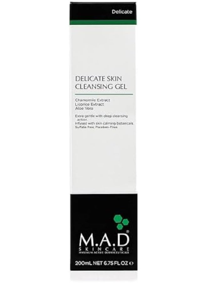 M.A.D Skincare Delicate Skin Cleansing Gel - Extra Gentle 6.75 oz.