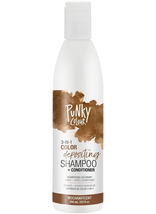 Colour 3-In-1 Color Depositing Hair Cleanser & Conditioner, 8.5 Fl Oz. (Mochanificent)
