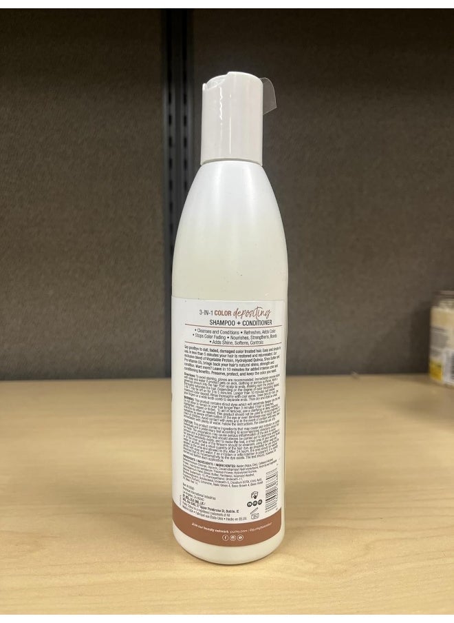 Colour 3-In-1 Color Depositing Hair Cleanser & Conditioner, 8.5 Fl Oz. (Mochanificent)
