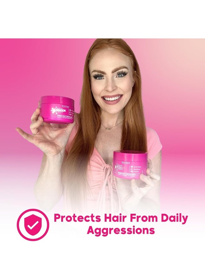 Hair Mask For Damaged Hair Brazilian Bondox Treatment - 250G Thermal Activated Mask For Dry Frizzy Hair | Formaldehyde Free Cruelty Free | Results For Up To 1-3 Months | Almond Hair Oil Hair Repair