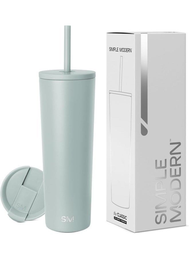 Simple Modern Insulated Tumbler with Lid and Straw