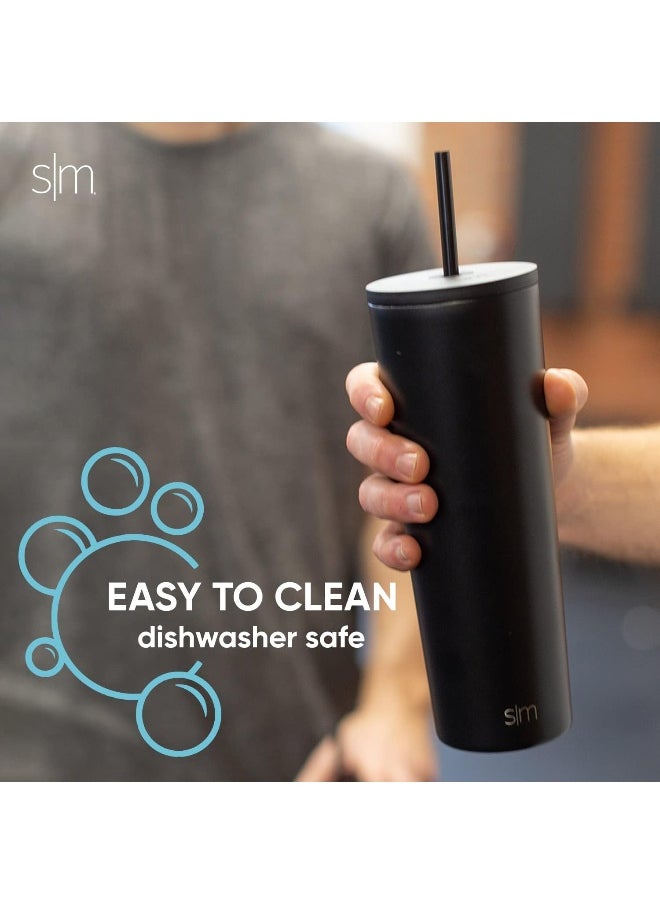 Simple Modern Insulated Tumbler with Lid and Straw