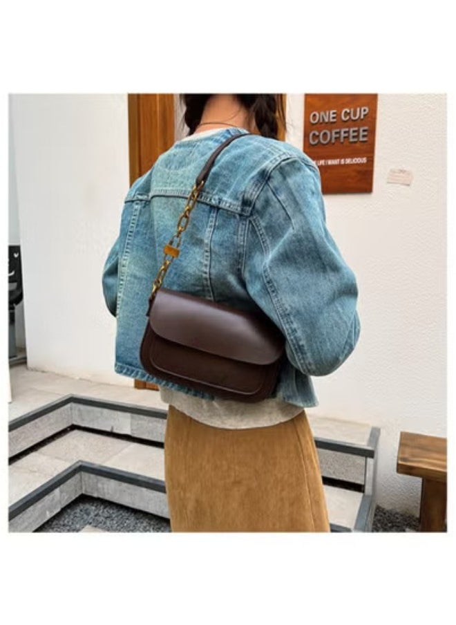 Women's Vintage-Inspired Handbag – Elegant Shoulder Bag with Classic Design