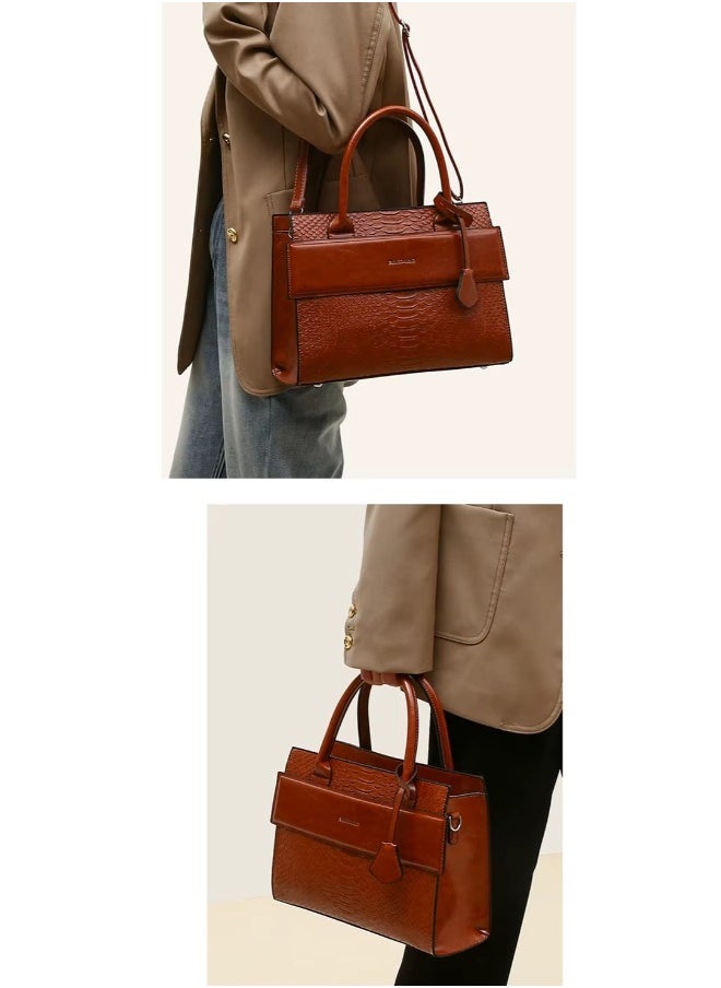 Women's 3-Piece Leather Handbag Set – Stylish Tote, Crossbody & Wallet – Spacious & Functional