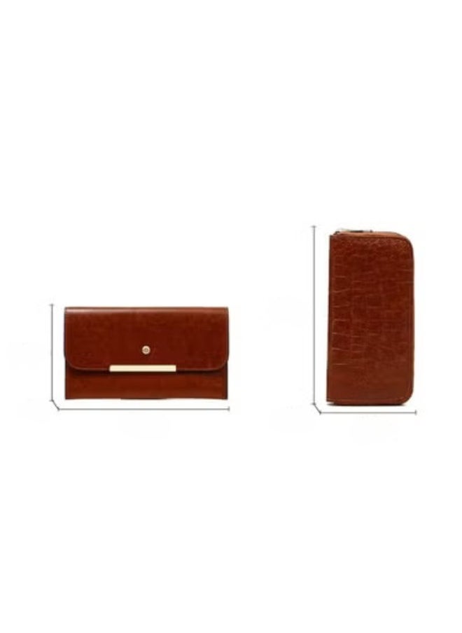Women's 3-Piece Leather Handbag Set – Stylish Tote, Crossbody & Wallet – Spacious & Functional