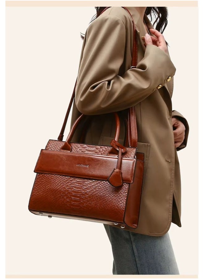 Women's 3-Piece Leather Handbag Set – Stylish Tote, Crossbody & Wallet – Spacious & Functional