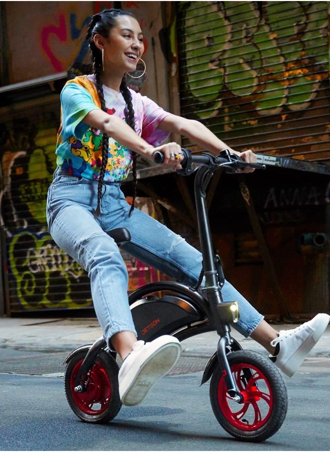 Renewed - Bolt Folding Electric Ride-On Bike, Easy-Folding, Built-in Carrying Handle, Twist Throttle, Up to 15.5 MPH, Ages 13+