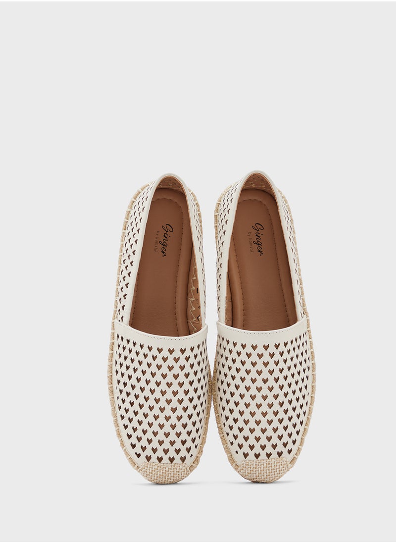 Heart Cut Out Espadrille