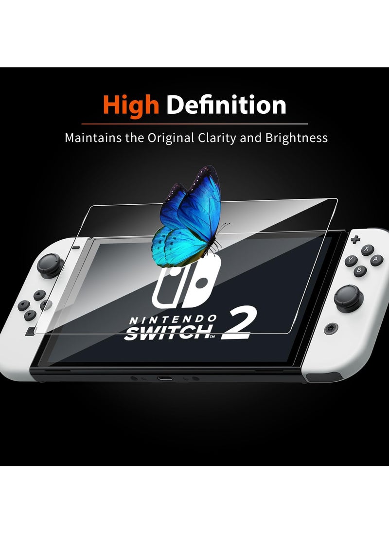 Tempered Protective Glass for Nintendo Switch 2 Console 9H Premium Screen Protector Film