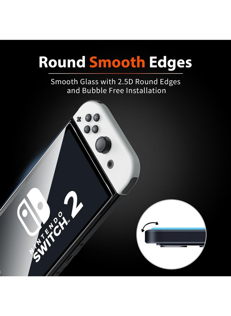 Tempered Protective Glass for Nintendo Switch 2 Console 9H Premium Screen Protector Film