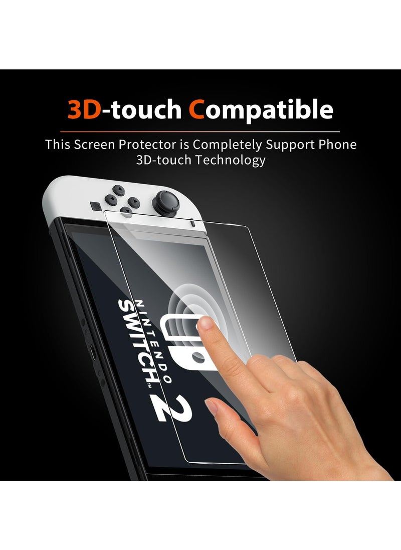 Tempered Protective Glass for Nintendo Switch 2 Console 9H Premium Screen Protector Film