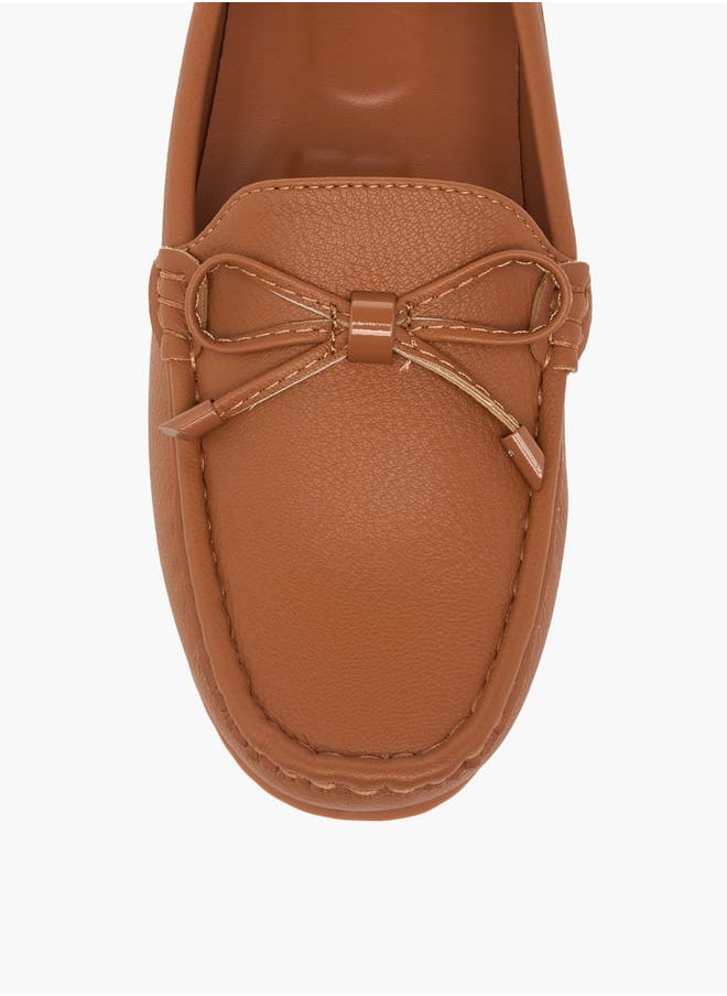 Women's Bow Detail Slip-On Loafers