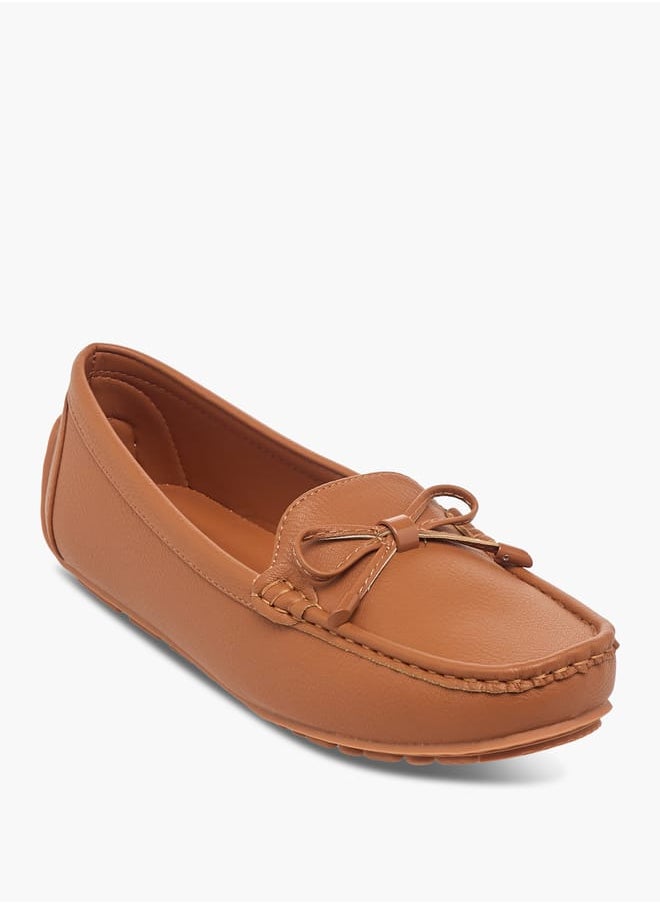 Women's Bow Detail Slip-On Loafers