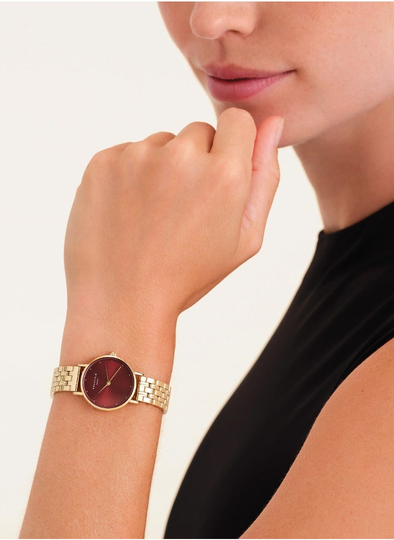 Women's Small Edit Burgundy Stainless Steel Watch SEGSG-SE01