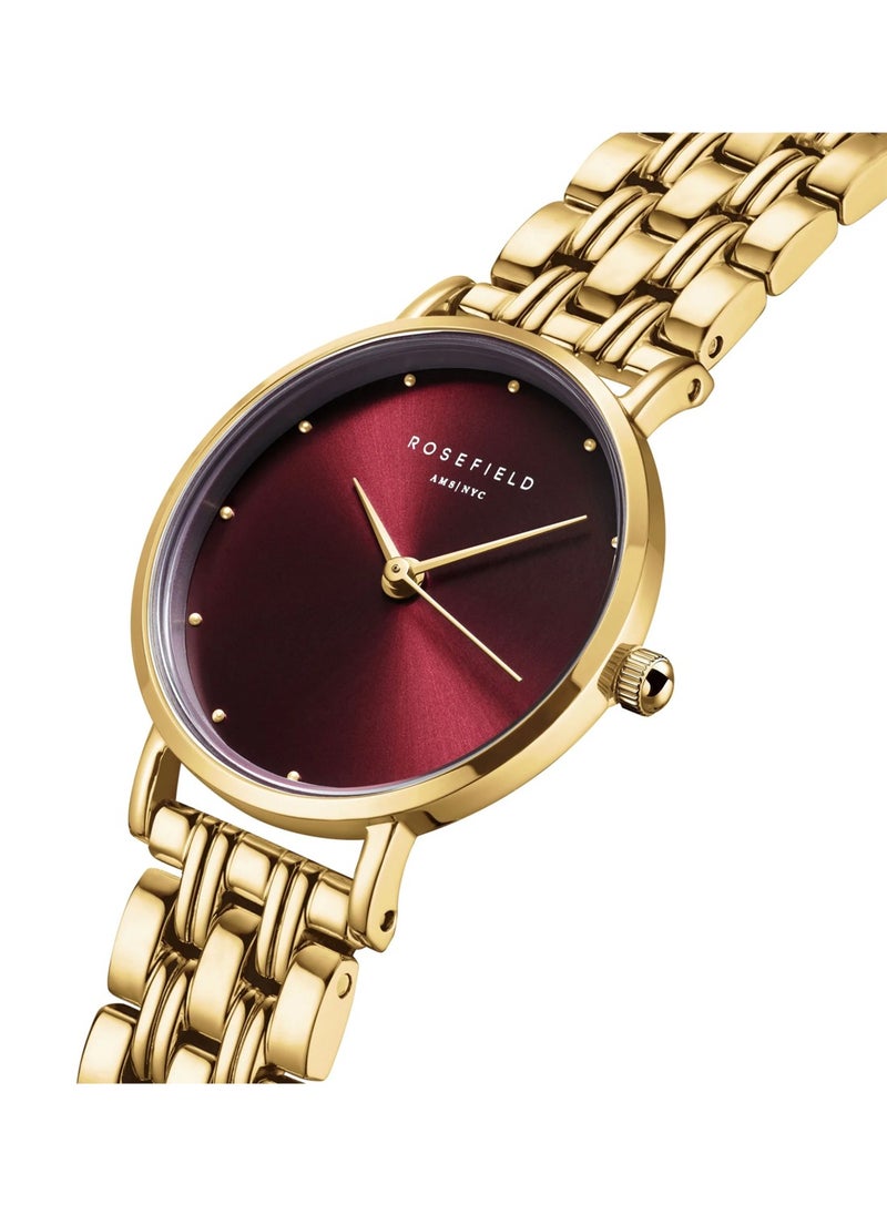 Women's Small Edit Burgundy Stainless Steel Watch SEGSG-SE01
